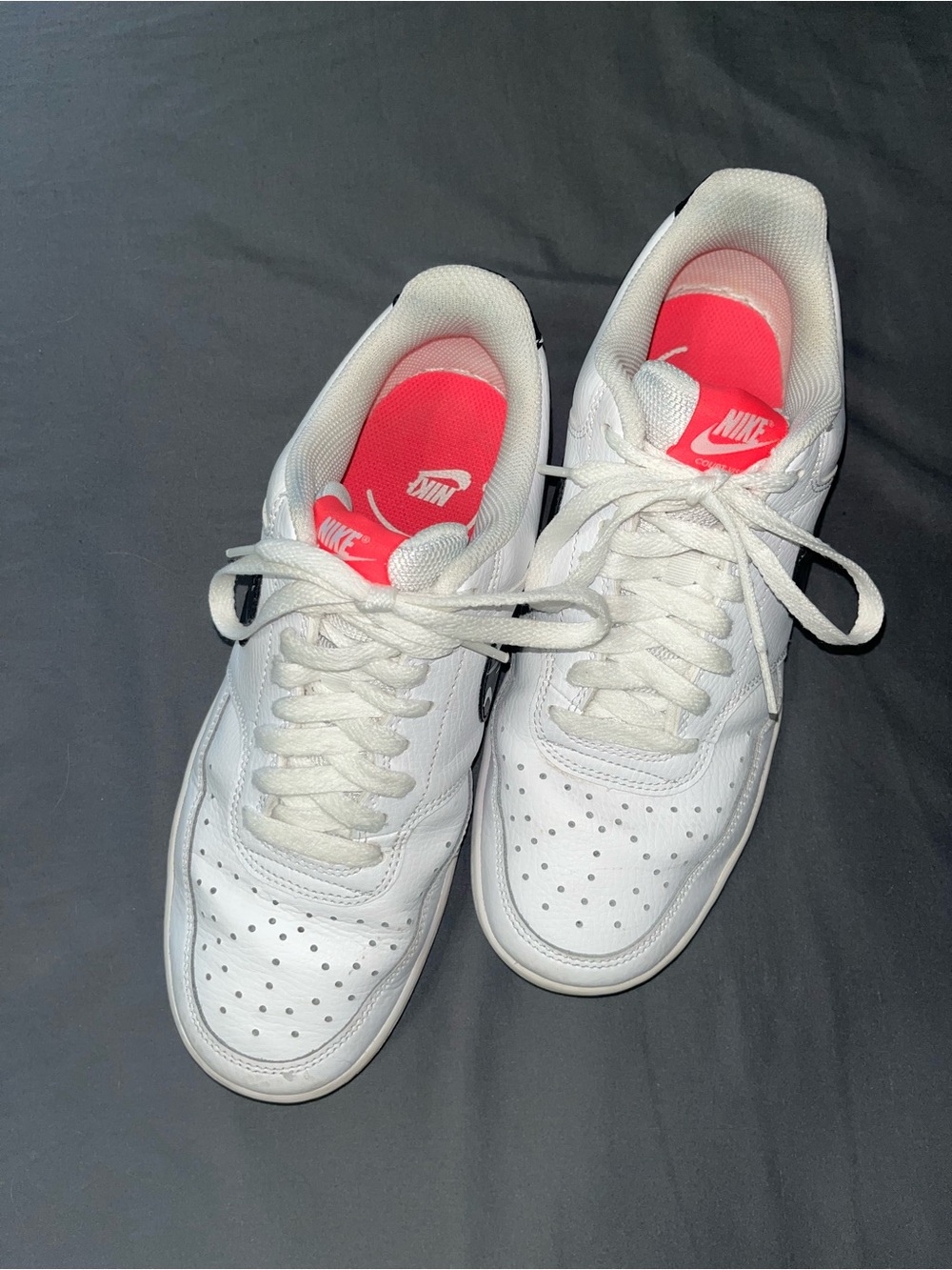 Nike women’s court vision low white sneakers